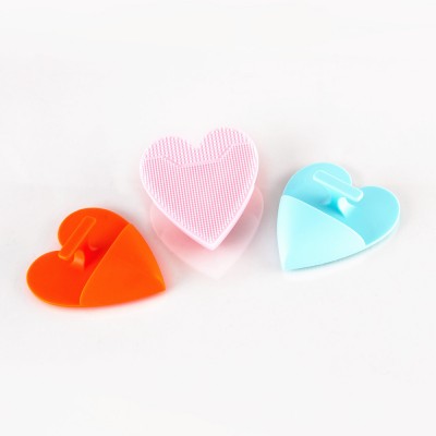 Healeanlo Silicone Heart Shape Wash Face Brush Face Cleanser Machine For Online Sale