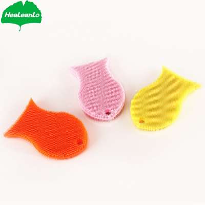 Silicone Scrub Sponge,Silicone Pot Cleaner, Silicone Utensils Dish Wash Scrubber or Baby Body Sponge