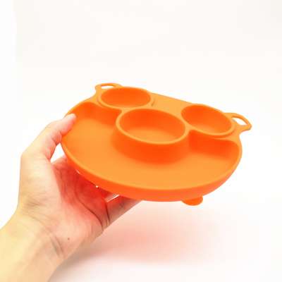 2019 New Baby Mini Food Mat Silicone placemat Plate With Suction Cup