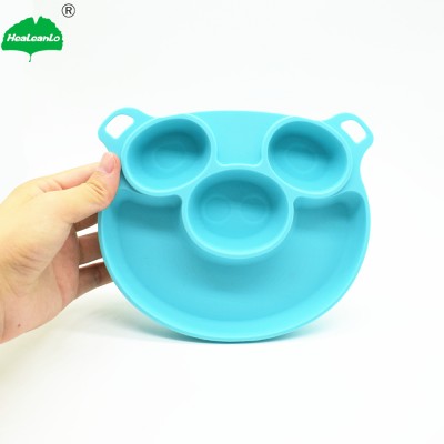 2019 Newest Design Silicone Pig Shape Food Tray Babies Placemat Plate Non-Slip Placemat or Kids, Toddlers