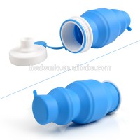 Silicone Water Bottle Foldable Collapsible Anti Leakage Sport Foldable Water Bottle